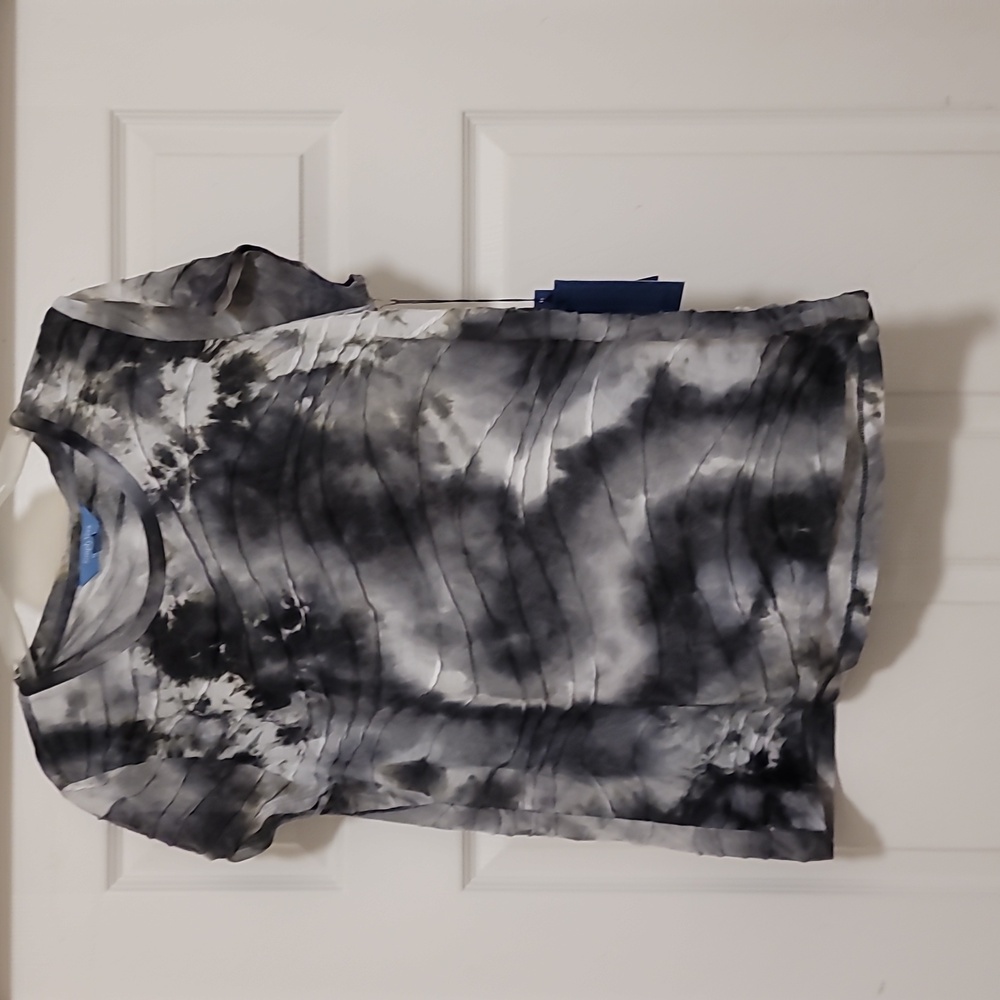 ❣️Tie-Dye Black and Gray Women's Blouse